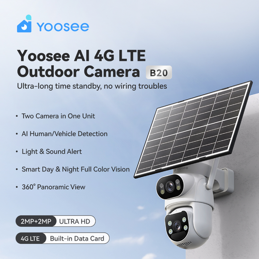 GW-B20 Solar Dual-Lens Security Camera