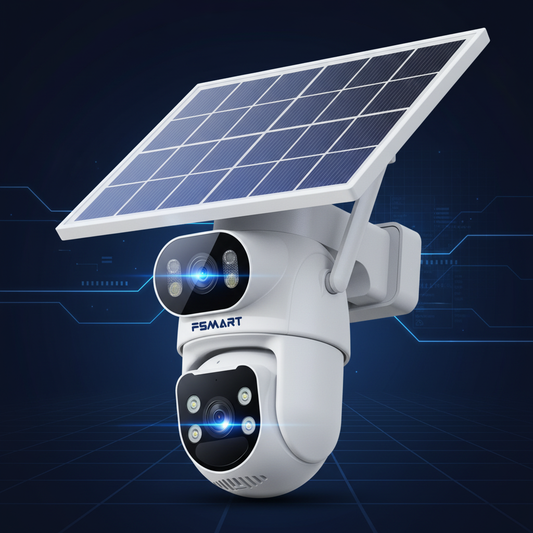 GW-B20 Solar Dual-Lens Security Camera - FSMART